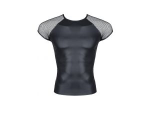 męski t-shirt z wetlooka z rękawem z elastycznej siatki XXL