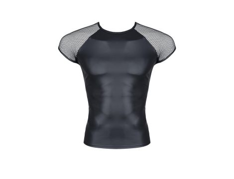 męski t-shirt z wetlooka z rękawem z elastycznej siatki XXL