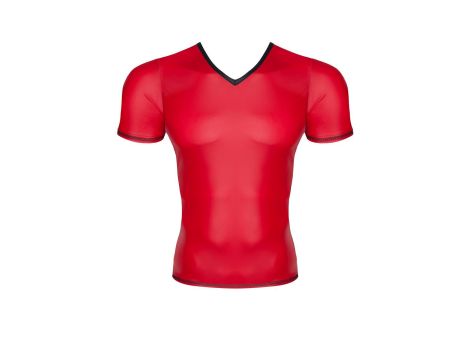 męski t-shirt z wetlooka w serek XXL - 3