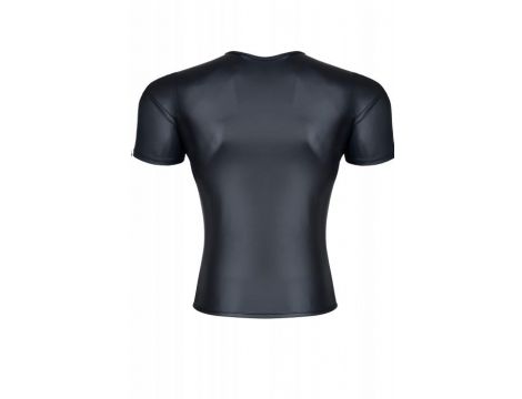 T shirt męski wetlook z dostępem do piersi Regnes Fetish Planet czarny M - 3