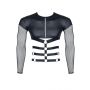 męski t-shirt black S - 3