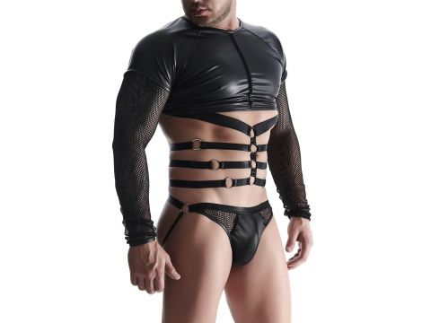 męski t-shirt black XXL - 7