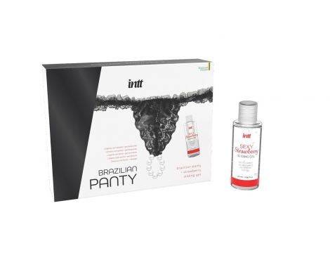 Zestaw Intt figi czarne z perłowym pierścieniem i żelem truskawkowym 50ml - 2