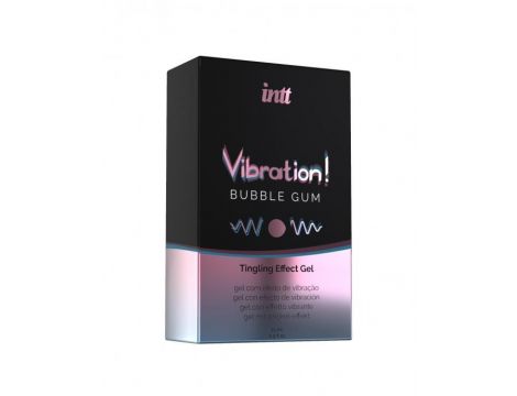Żel wibrujący smak guma balonowa Intt 15 ml