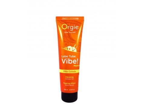 Wodny jadalny żel intymny Pina Colada z wibracją Orgie 100ml - 2