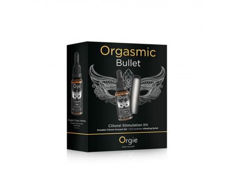 Zestaw Orgie Orgasmic Bullet mini wibrator 10 trybów z żelem