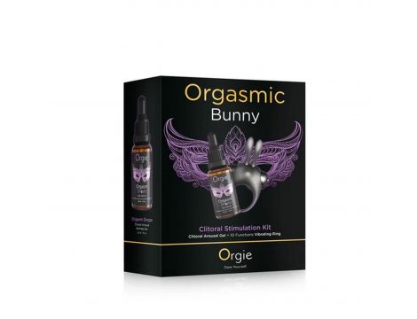 Zestaw Orgie Orgasmic Bunny żel i pierścień wibracyjny króliczek
