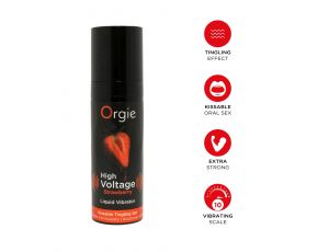 Wibrujący Żel Intymny Orgie High Voltage Truskawkowy 15ml