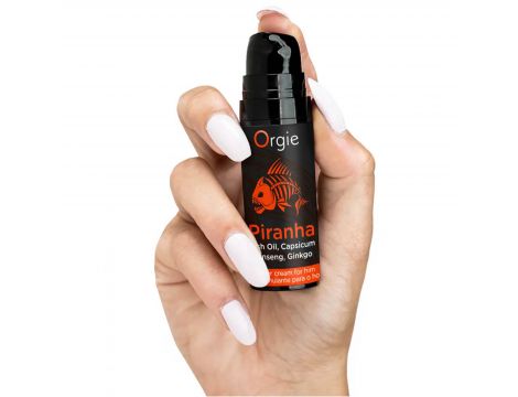 Krem rozgrzewający Piranha Power Orgie 15 ml - 2