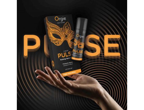 Żel stymulujący pulsujący Orgie karmelowy chłodzący 15 ml - 4
