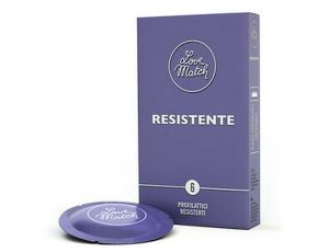 Prezerwatywy Love Match Resistente grubsze lateksowe 6 sztuk