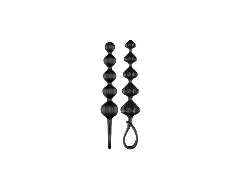 Koraliki analne Satisfyer Love Beads zestaw 2 szt czarny - 2