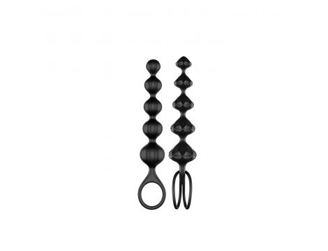Koraliki analne Satisfyer Love Beads zestaw 2 szt czarny - 4