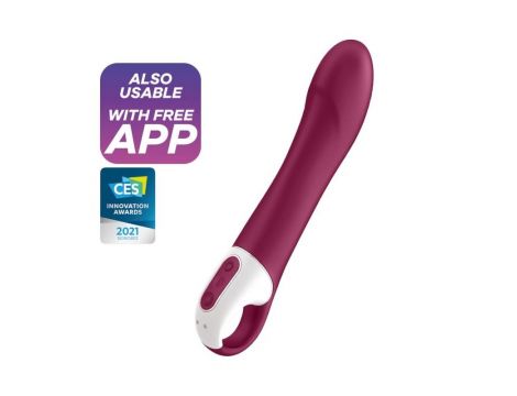 Wibrator punktu G Satisfyer Big Heat ogrzewany silikonowy 22 cm - 2