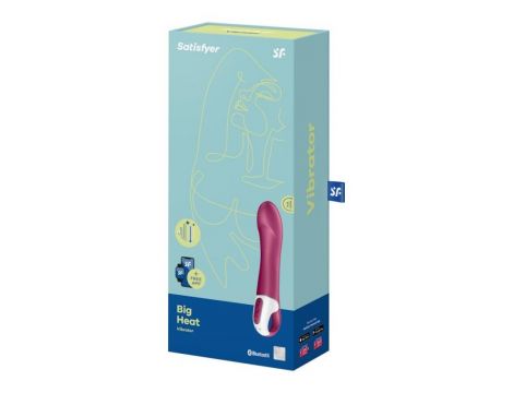 Wibrator punktu G Satisfyer Big Heat ogrzewany silikonowy 22 cm - 6