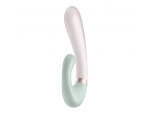 Wibrator punktu G Satisfyer Heat Wave miętowy podgrzewany aplikacja 20 cm