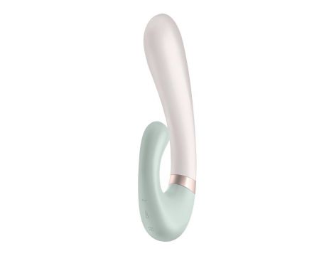 Wibrator punktu G Satisfyer Heat Wave miętowy podgrzewany aplikacja 20 cm