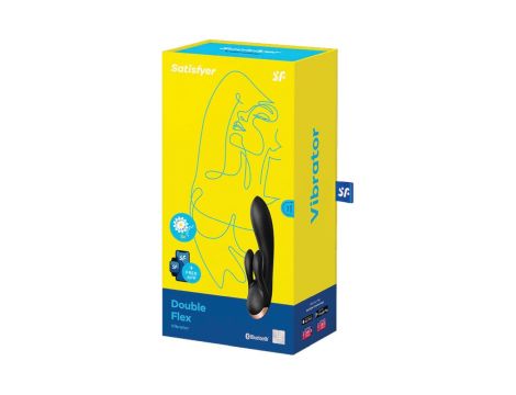 Wibrator-Double Flex Connect App (Black) - 3
