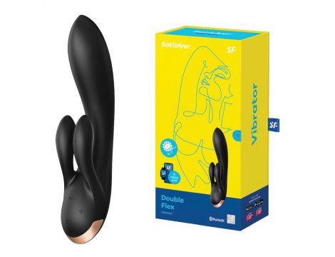 Wibrator-Double Flex Connect App (Black) - 2