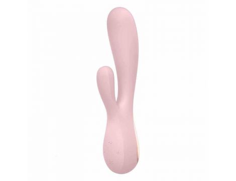 Wibrator króliczek Satisfyer Mono Flex różowy z aplikacją - 2
