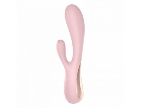 Wibrator króliczek Satisfyer Mono Flex różowy z aplikacją - 3