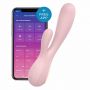Wibrator króliczek Satisfyer Mono Flex różowy z aplikacją - 2