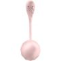 Jajko wibrujące prążkowane Satisfyer Ribbed Petal różowe USB z aplikacją - 6