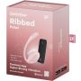 Jajko wibrujące prążkowane Satisfyer Ribbed Petal różowe USB z aplikacją - 7