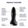 Wibrujący rotacyjny korek analny Satisfyer Plug 1 Connect App czarny - 4