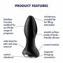 Silikonowy korek analny wibrujący rotacyjny Satisfyer 2 Connect App czarny - 7