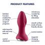 Korek analny wibrujący Satisfyer Rotator Plug 2 Connect App fioletowy - 9