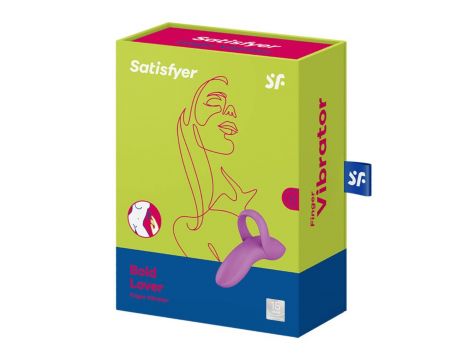 Wibrator na palec silikonowy Satisfyer Bold Lover ciemnróżowy - 4