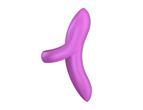 Wibrator na palec silikonowy Satisfyer Bold Lover ciemnróżowy