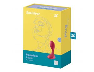 Wibrator analny Satisfyer Backdoor Lover czerwony silikonowy USB 11 cm
