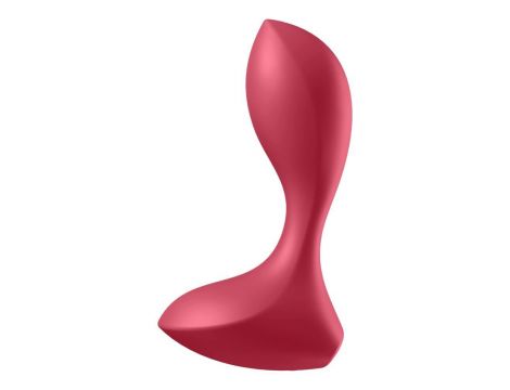 Wibrator analny Satisfyer Backdoor Lover czerwony silikonowy USB 11 cm - 4