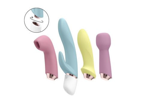 Zestaw Satisfyer Marvelous Four 4 głowice silikonowe USB - 5