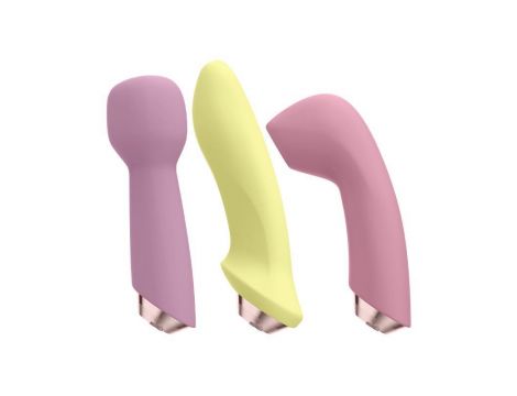 Zestaw Satisfyer Marvelous Four 4 głowice silikonowe USB - 4