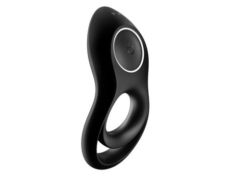 Pierścień wibrujący podwójny Satisfyer Legendary Duo czarny silikonowy - 2