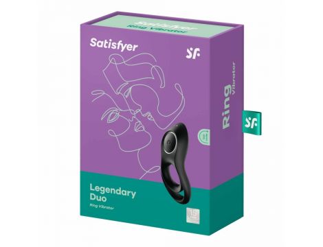Pierścień wibrujący podwójny Satisfyer Legendary Duo czarny silikonowy - 5