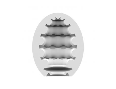 Jajko masturbator hydroaktywne Satisfyer Eggcited Riffle jasnozielone 7 cm