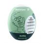 Jajko masturbator hydroaktywne Satisfyer Eggcited Riffle jasnozielone 7 cm - 4