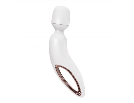 Masażer wibracyjny Satisfyer Wanderland biało różowozłoty XXL 30 cm USB - 2