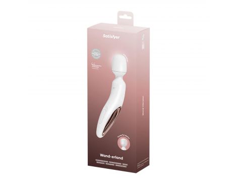 Masażer wibracyjny Satisfyer Wanderland biało różowozłoty XXL 30 cm USB