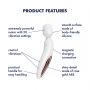 Masażer wibracyjny Satisfyer Wanderland biało różowozłoty XXL 30 cm USB - 4