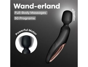 Masażer wibracyjny Satisfyer Wanderland XXL czarny różowe złoto 30 cm USB