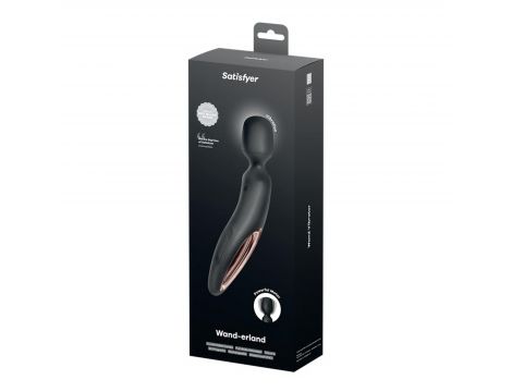Masażer wibracyjny Satisfyer Wanderland XXL czarny różowe złoto 30 cm USB - 3