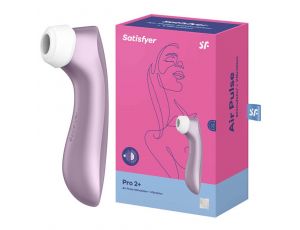 Bezdotykowy masażer łechtaczki Satisfyer Pro 2+ fioletowy USB 16 cm