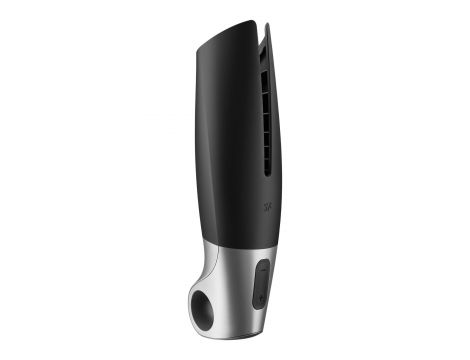 Masturbator wibracyjny Satisfyer Power silikonowy czarny srebrny USB - 4