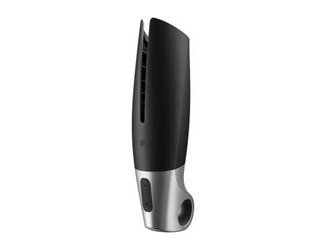 Masturbator wibracyjny Satisfyer Power silikonowy czarny srebrny USB - 2