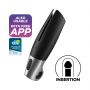 Masturbator wibracyjny Satisfyer Power silikonowy czarny srebrny USB - 6